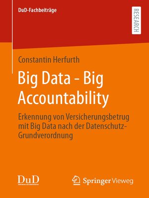 cover image of Big Data--Big Accountability